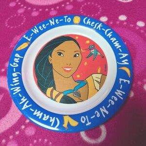 Disney Vintage 90’s Pocahontas Kids Dinner Plate Deep Plate